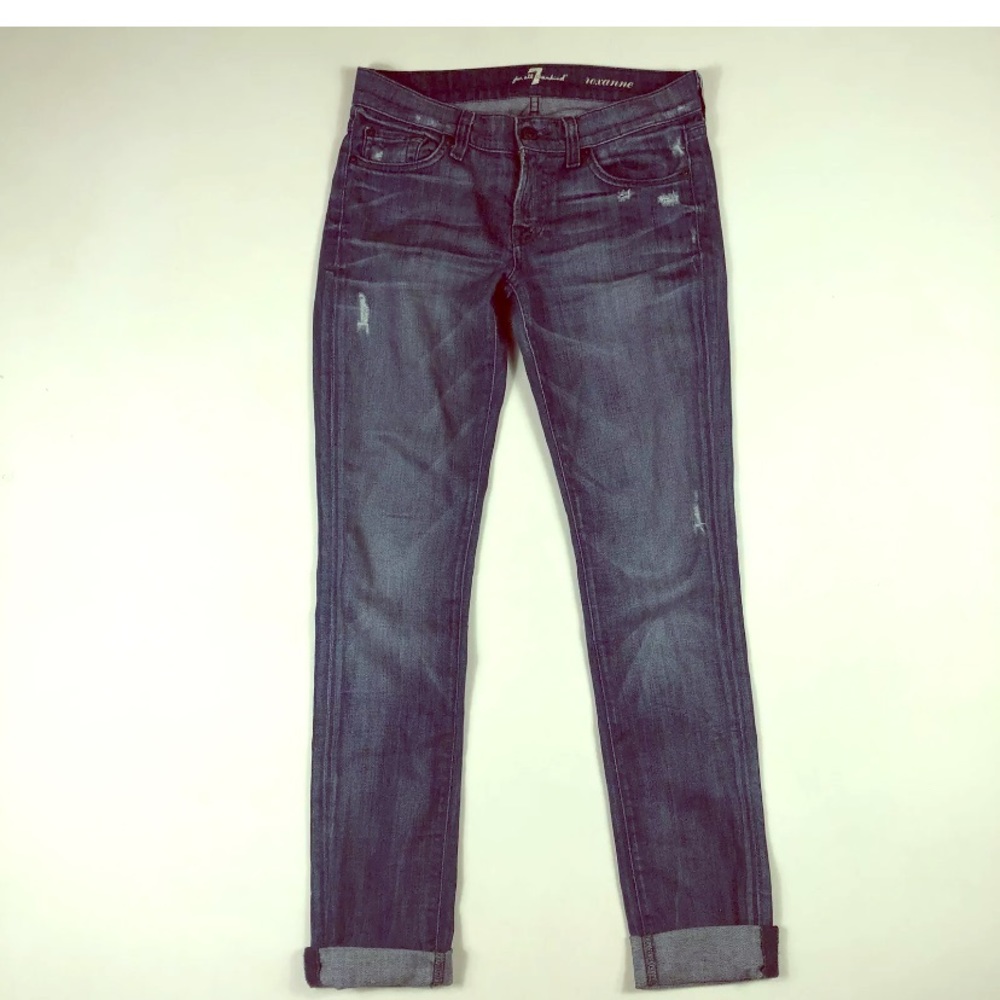 7FAM Roxanne Skinny Jeans, 26 x 29 EUC